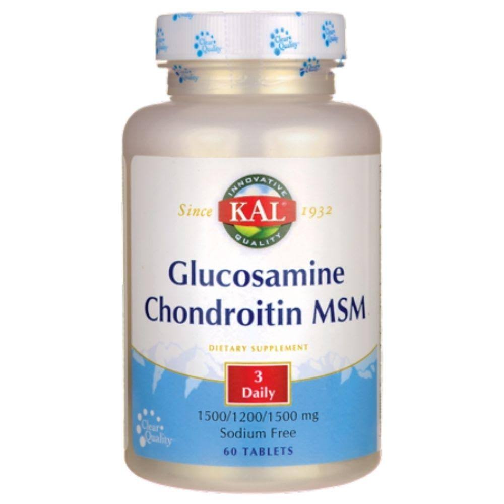 Kal Glucosamine Chondroitin MSM Supplement - 60 Tablets
