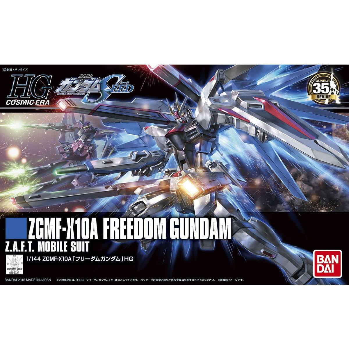 Bandai Hguc 192 Zgmf-x10a Freedom Gundam Kit - 1/144 Scale