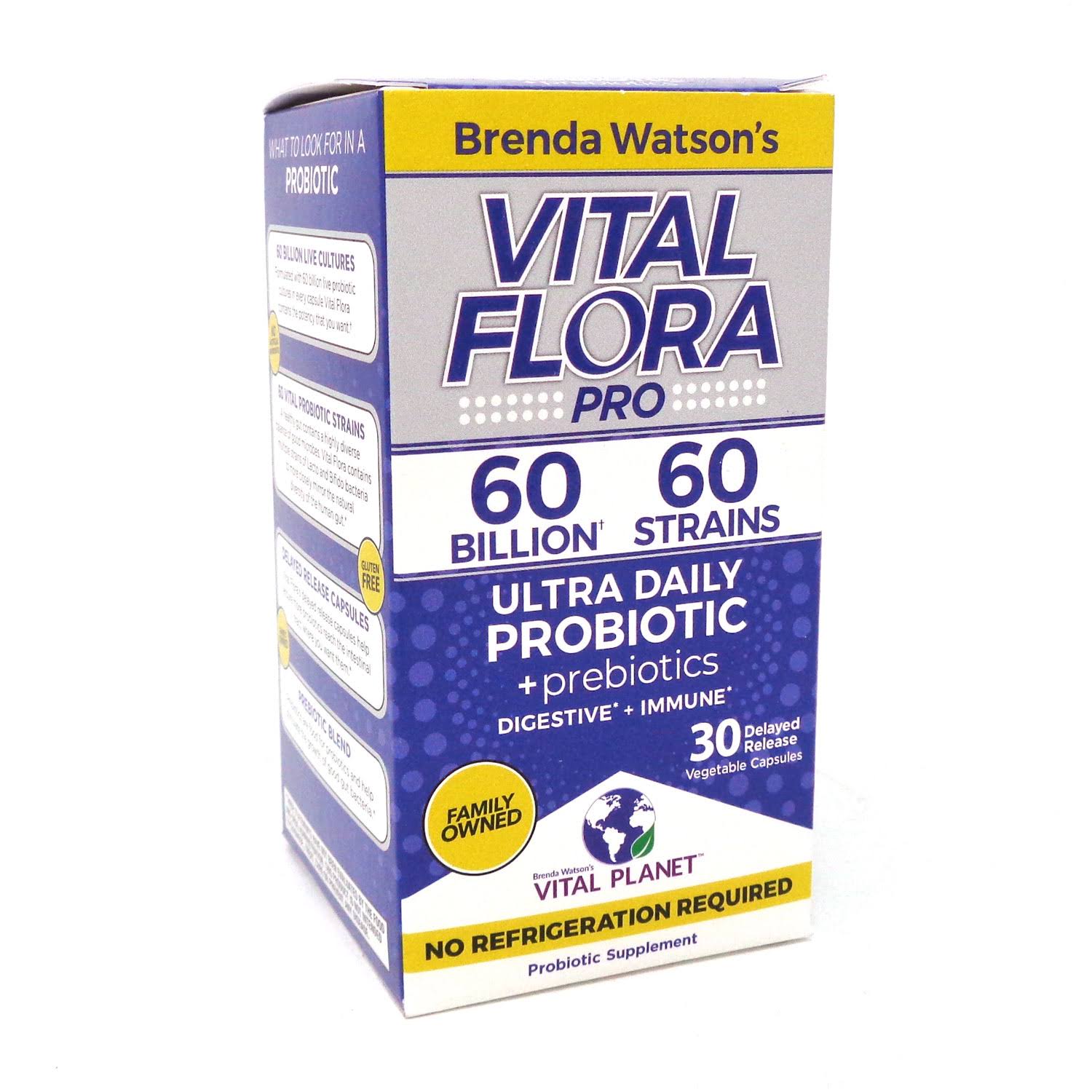 Vital Flora 60 Billion 60 Strain, Ultra Daily Vital Flora 30 VCaps