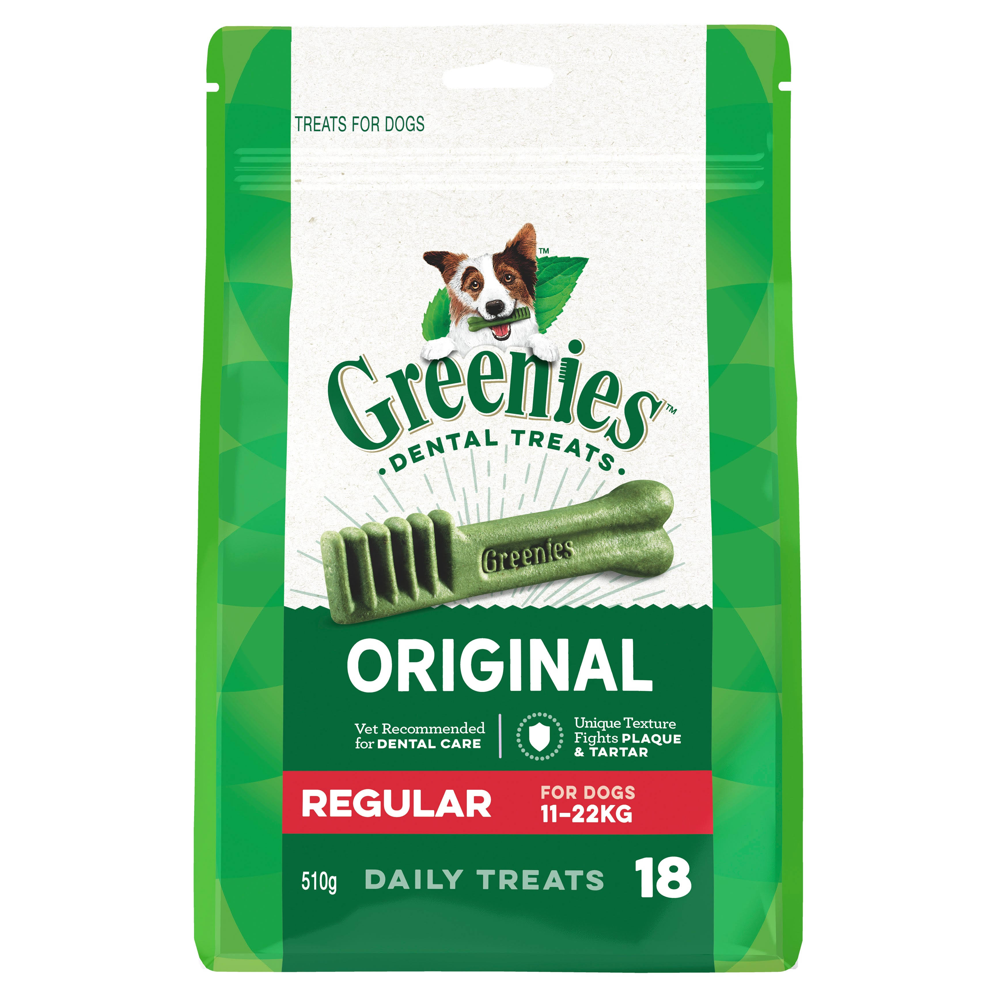 Greenies Powerfully Good Regular Dental Dog Treats - 18oz