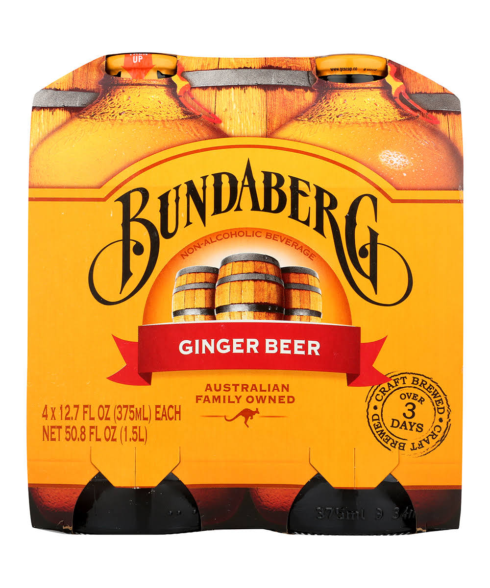 Bundaberg Ginger Beer, 12.7 fl oz (Pack of 4)