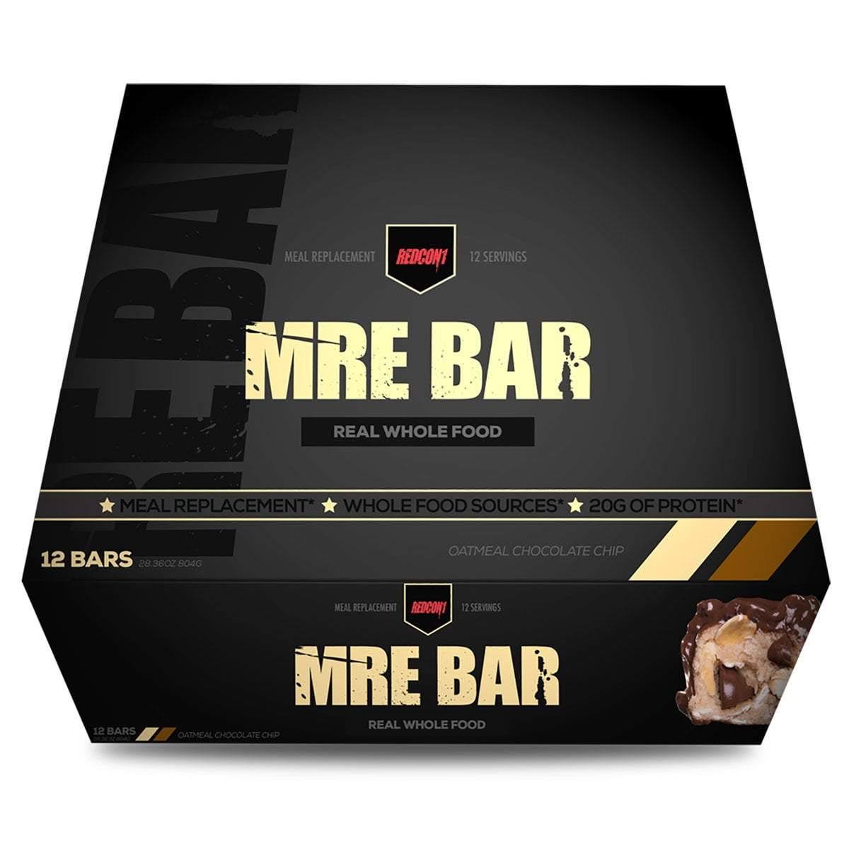 Redcon1 MRE Bar - Oatmeal Chocolate Chip - 12 Bars