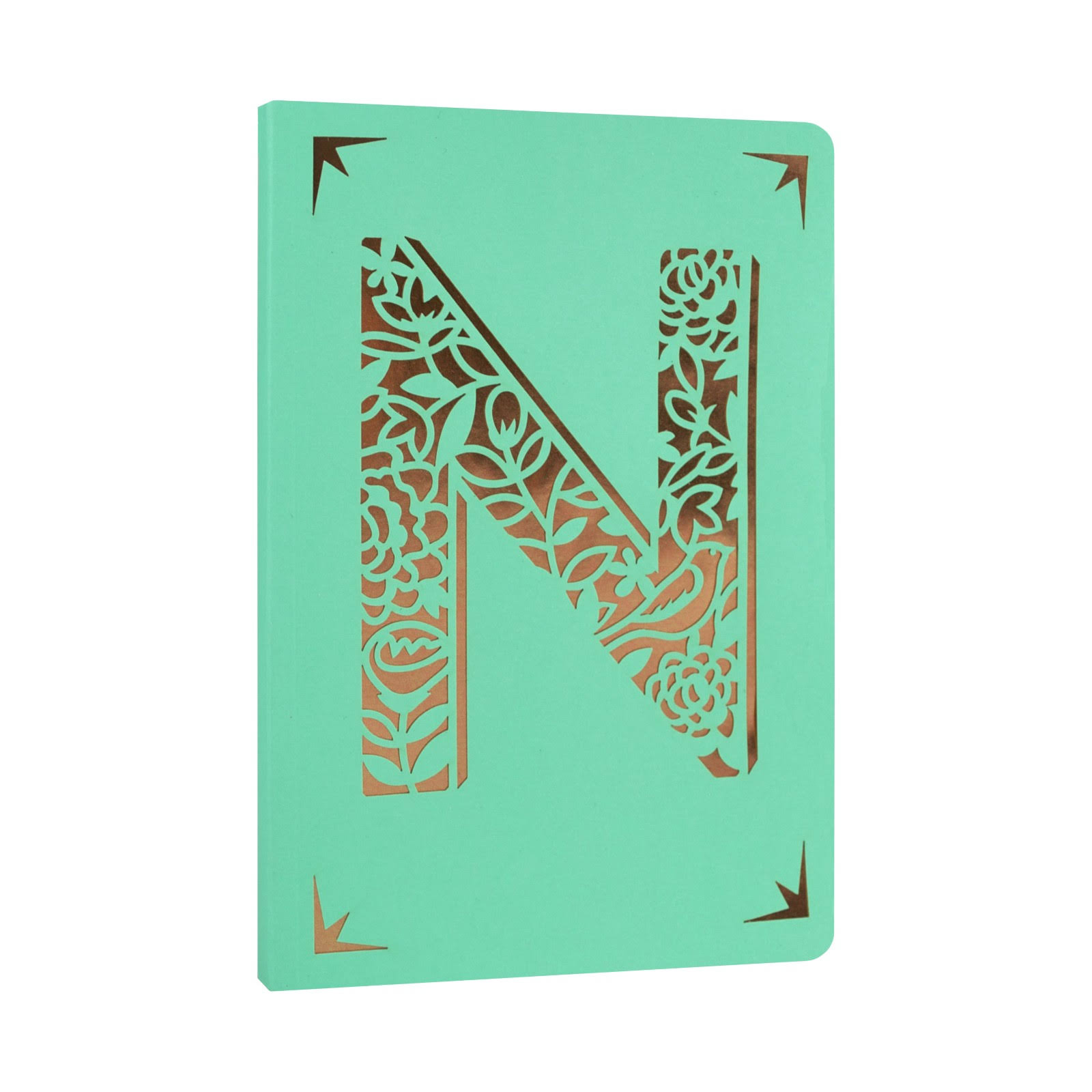 Available A-Z or & 124 Lined Pages Monogrammed A6 Foil Notebooks Portico 
