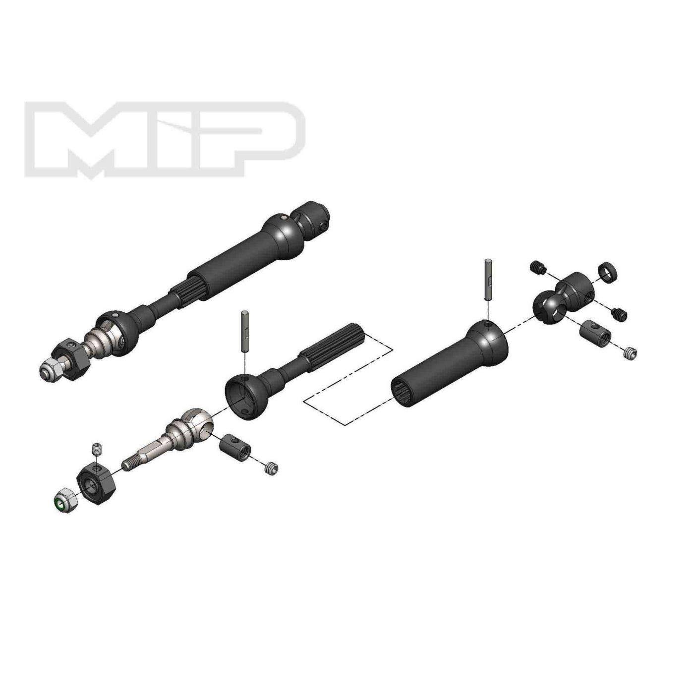 Mip18150 X-duty CVD Drive Kit - Front, 87mm To 112mm Rally Slash 4X4 Stamped