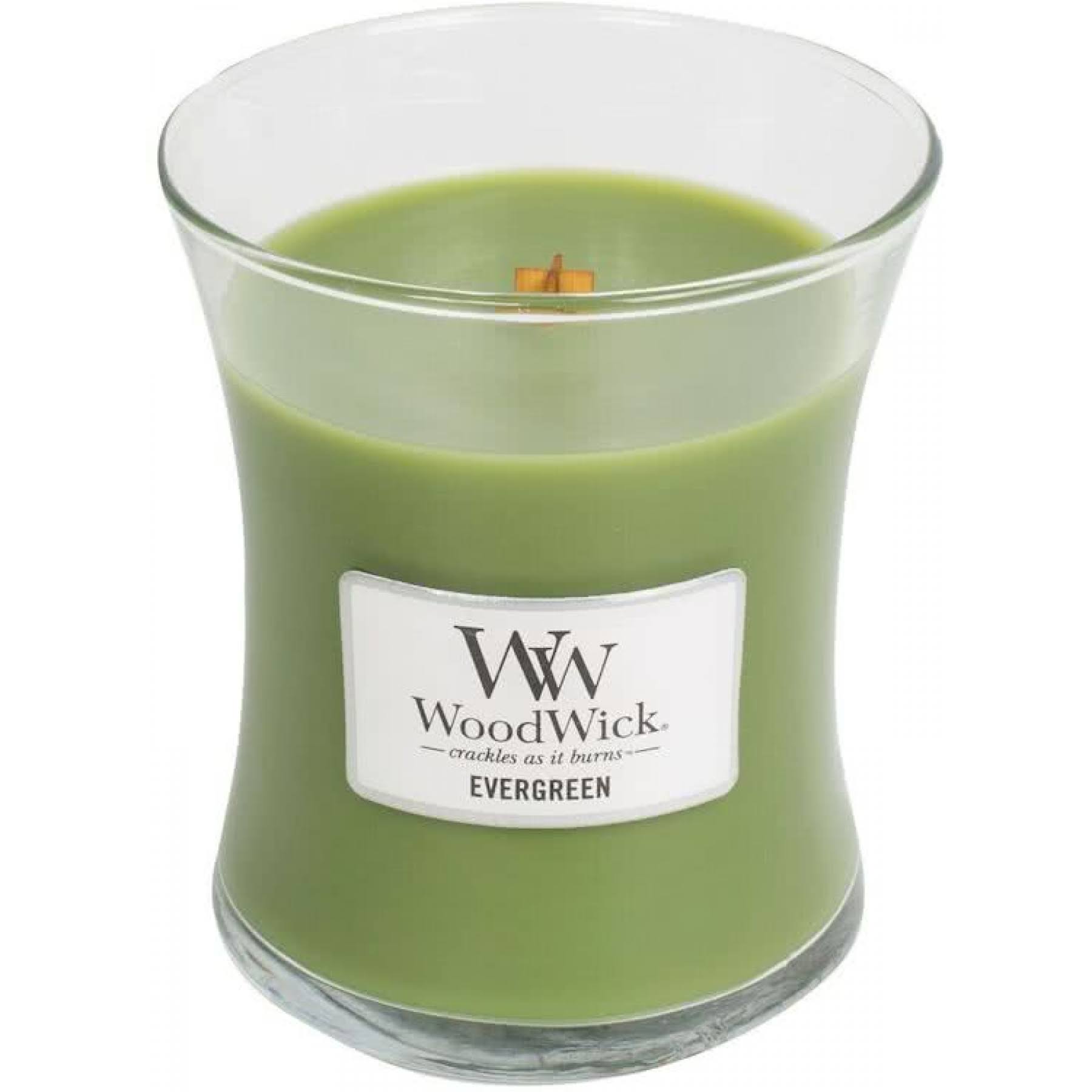 Woodwick Jar Candle - Evergreen, Medium