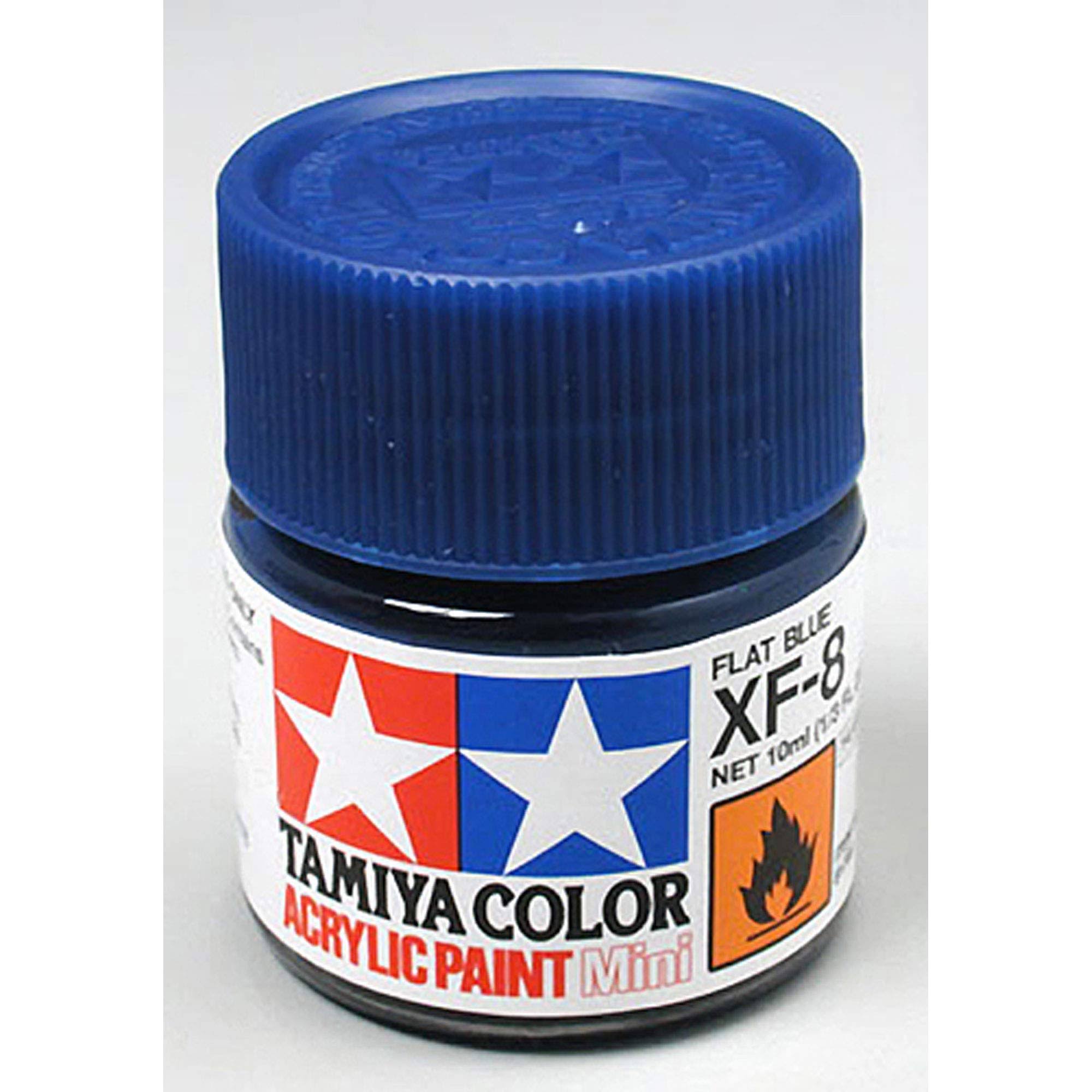 Tamiya Acrylic Mini XF-8 Flat Blue Paint