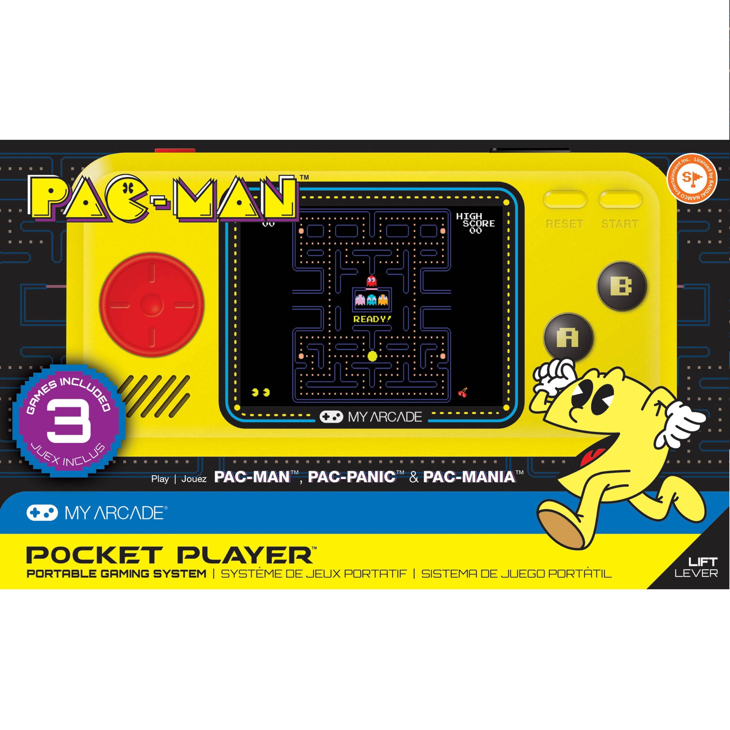 My Arcade Pac-Man Pocket Player Portable Gaming System - Yellow