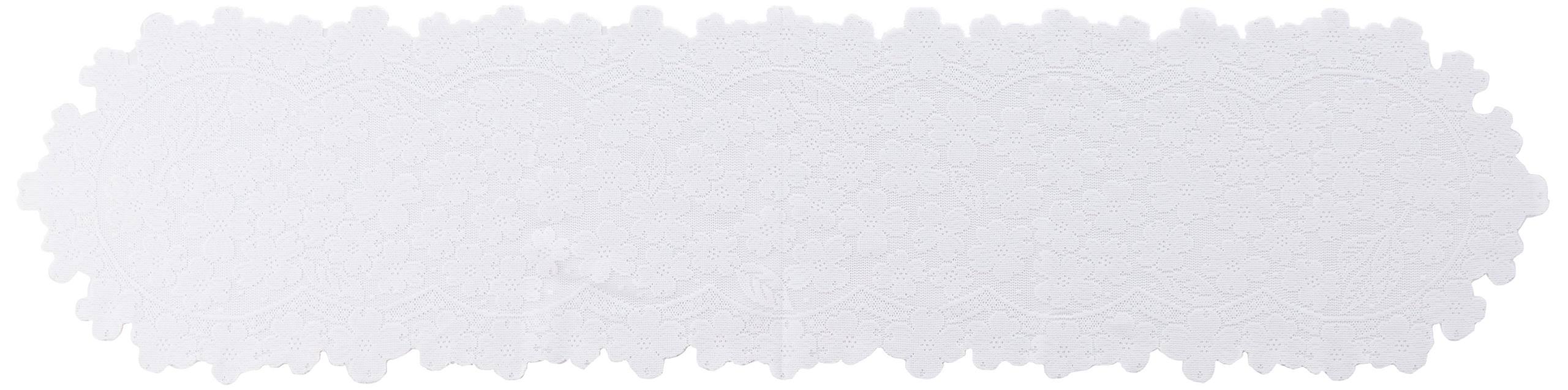 Table Runners Dogwood White 14X53 Lace Table Runner Heritage Lace