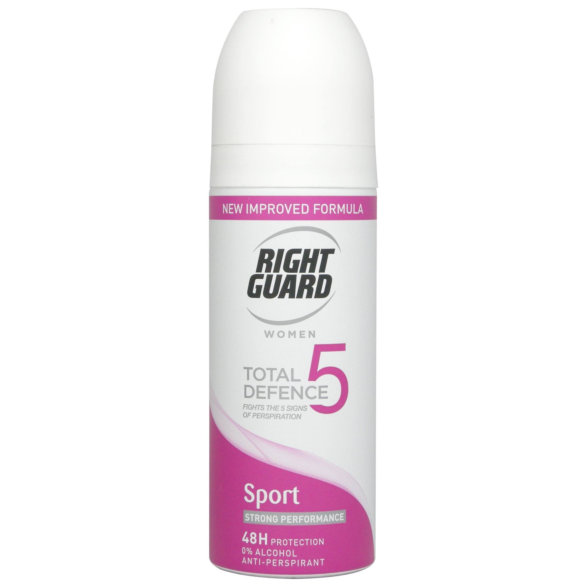 Right Guard Women Total Defence 5 48h Protection Anti-Perspirant - Sport, 150ml