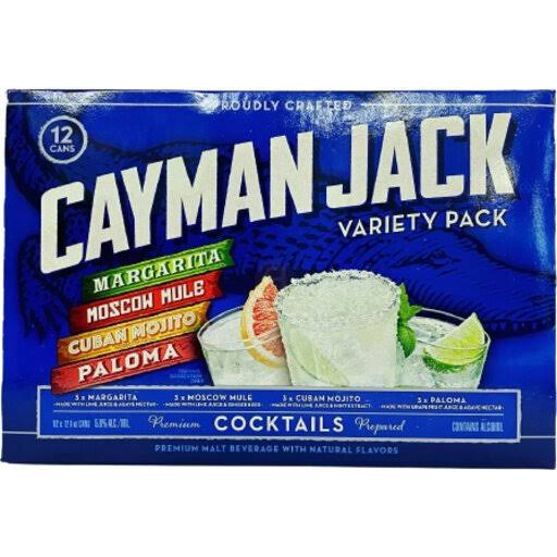 Cayman Jack Cocktails, Variety Pack - 12 pack, 12 fl oz cans
