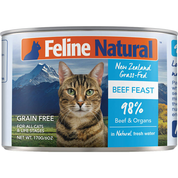 Feline Natural Beef Feast Canned Cat Food - 170g, 24pk