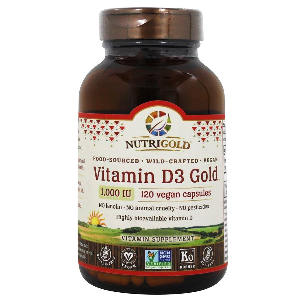 NutriGold Vitamin D3 Gold 1000 IU Mini Softgels - x360