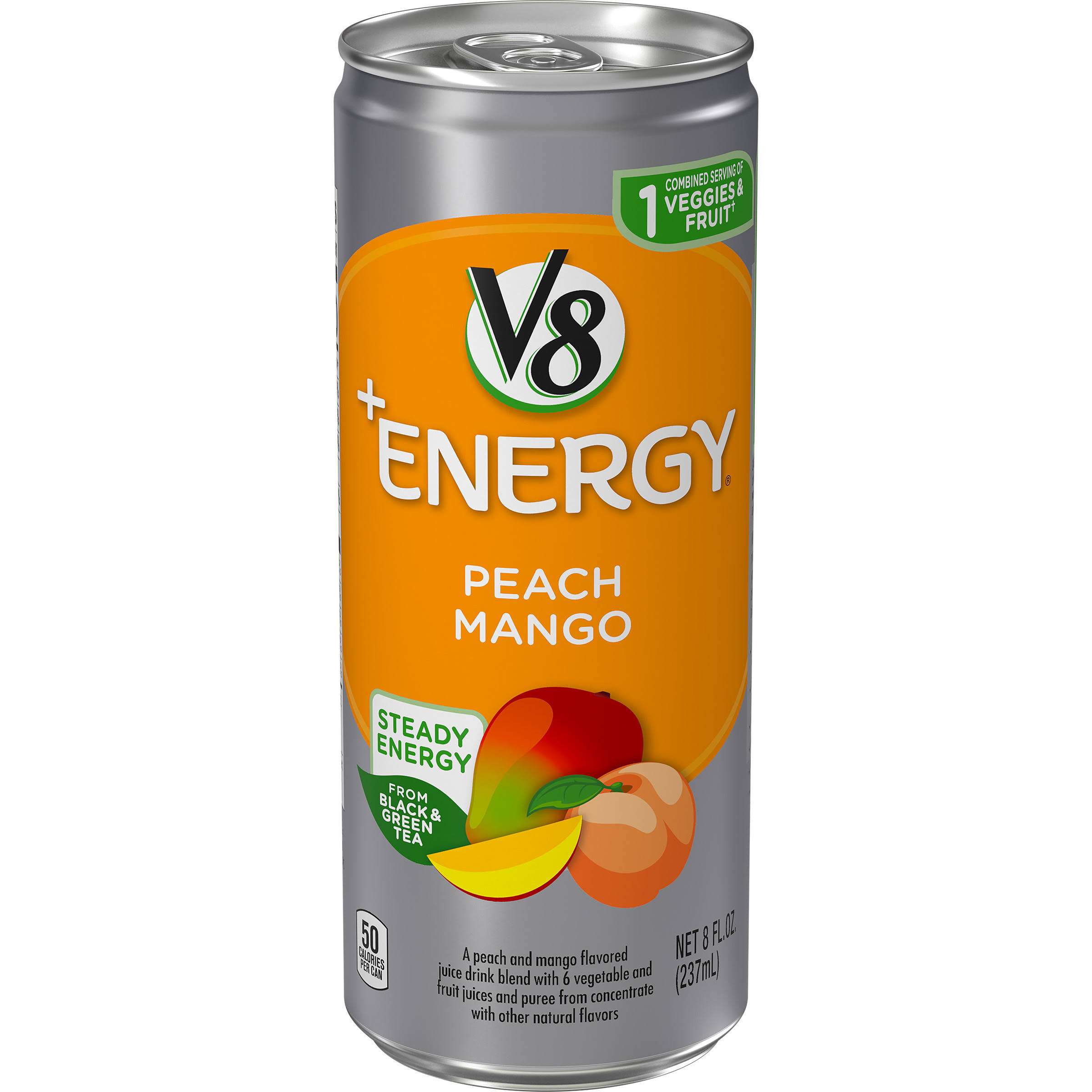 V8 V-fusion Energy Drink - Peach Mango, 8oz