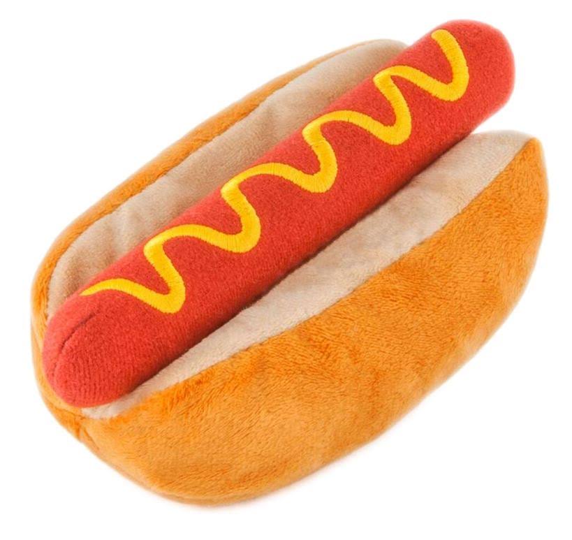 P.L.A.Y American Classic Plush Hot Dog Dog Toy