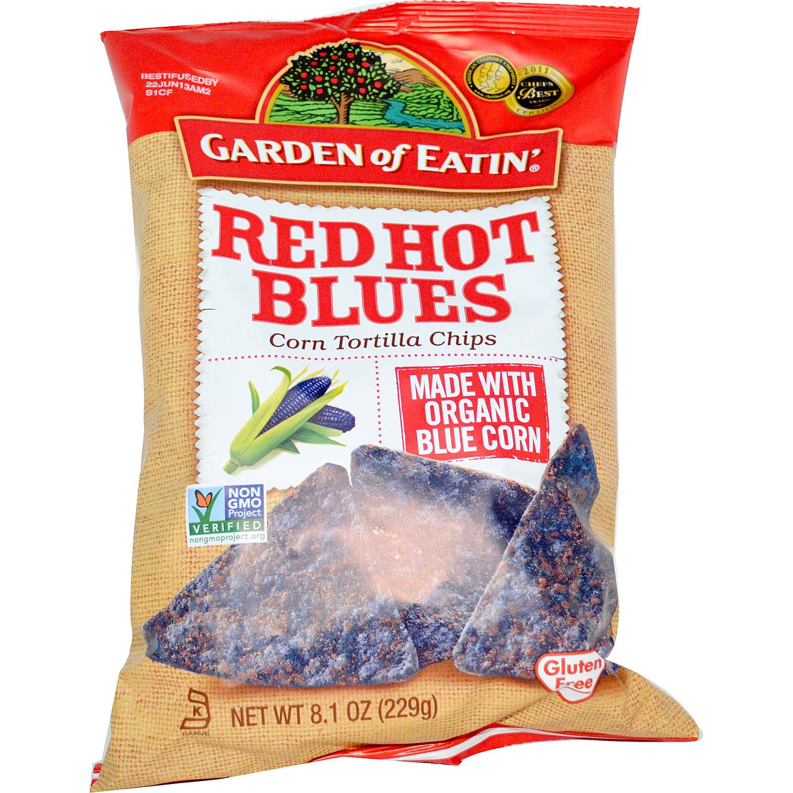 Garden of Eatin' Corn Tortilla Chips - Red Hot Blues, 229g