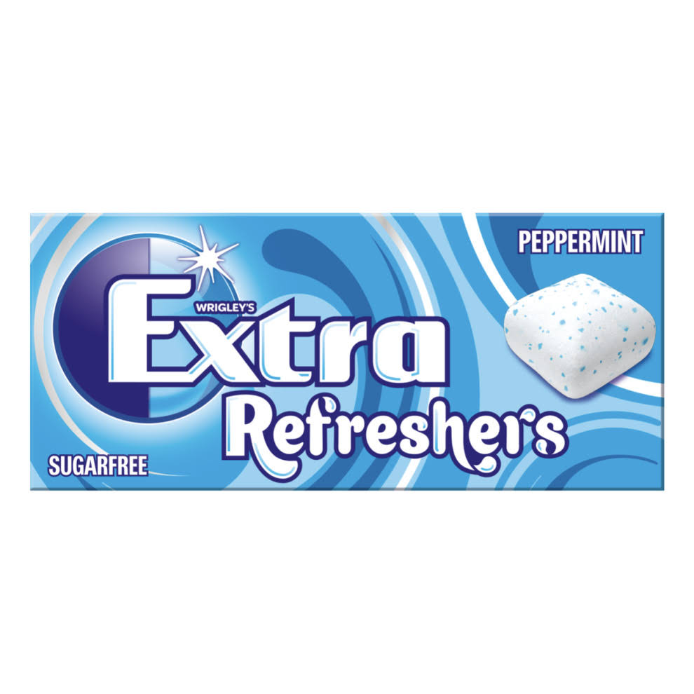 32 Packs of Wrigleys Extra Refreshers Peppermint Gum 15.6g