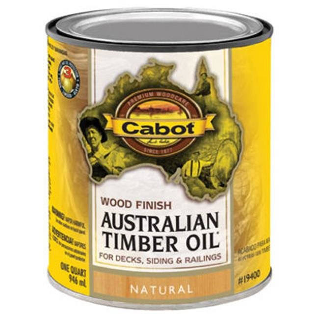 Cabot 04-19400 Australian Timber Oil Wood Finish - Natural, 1qt