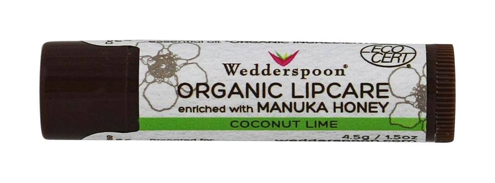 Wedderspoon Organic Lipcare - with Manuka Honey Lavender Lemon, 0.15oz