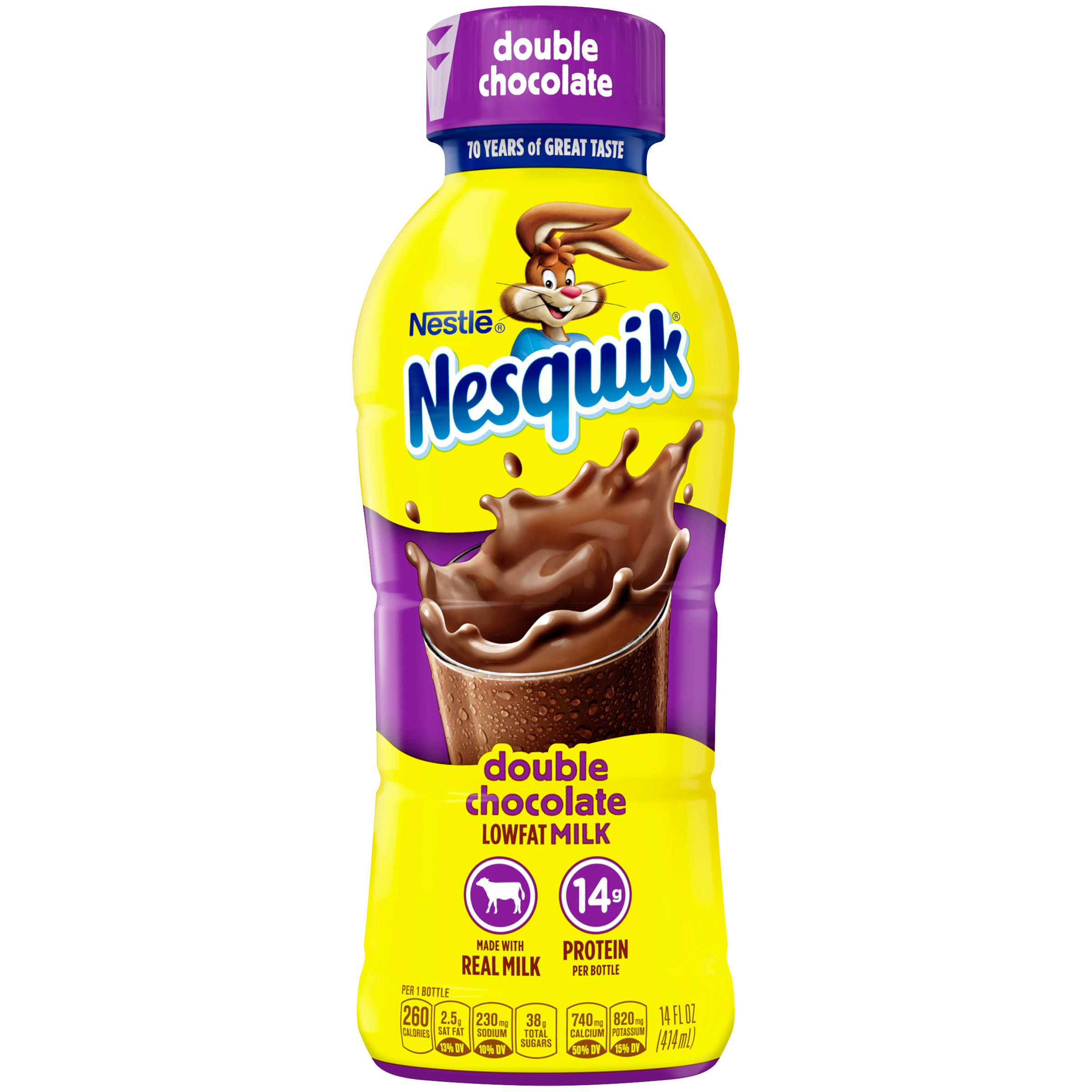 Nestle Nesquik Milk - Double Chocolate, Low Fat, 474ml
