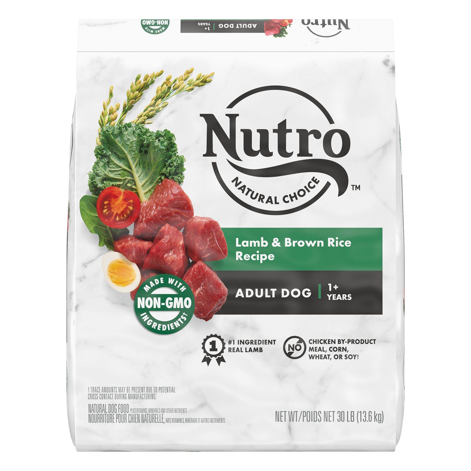 Nutro Wholesome Essentials Adult Pasture-Fed Lamb and Rice Recipe Dog Food - 30lb