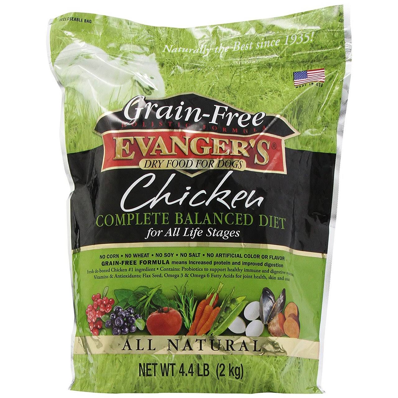 Evanger's Grain Free Chicken All Stages Dry Dog Food - 4.4 lb