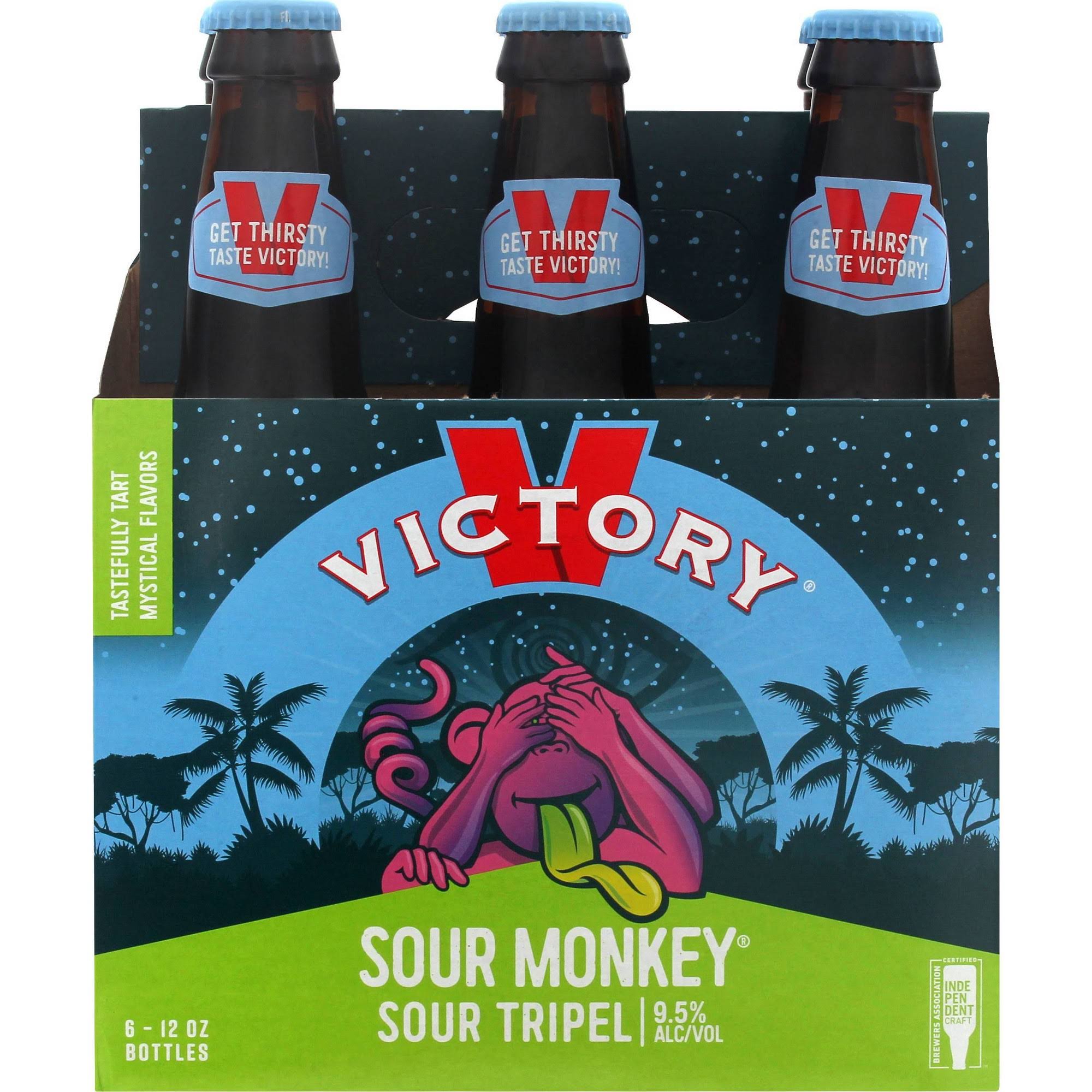 Victory Beer, Sour Monkey, Sour Tripel - 6 pack, 12 oz bottles