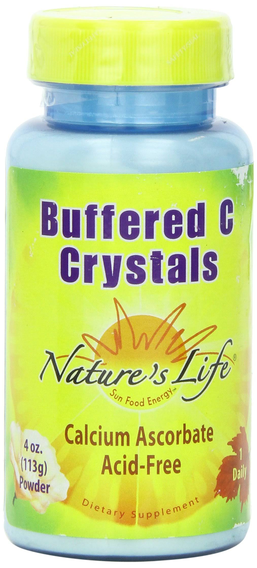 Natures Life - C Crystals Buffered Powder - Unflavored, 3600mg, 4oz