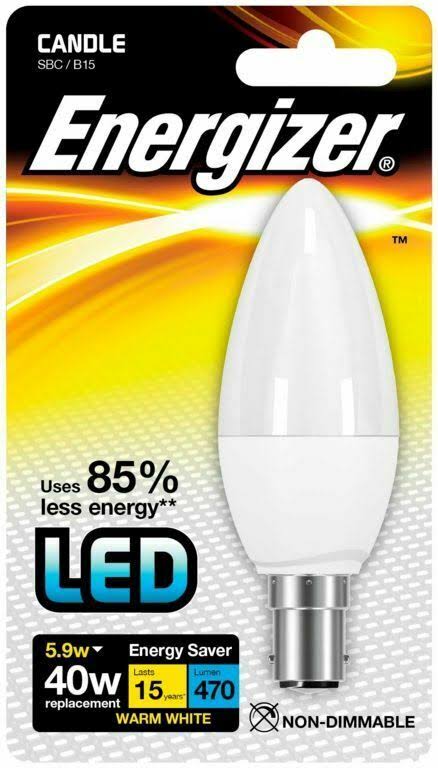 EVEREADY Soft White Lighting Candle B15 SBC Energy Saving CFL Bulb 40W 4x 11W 
