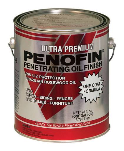 Penofin F5MMBGA Ultra Premium Transparent Oil Based Penetrating Wood Stain - Mission Brown, 1gal