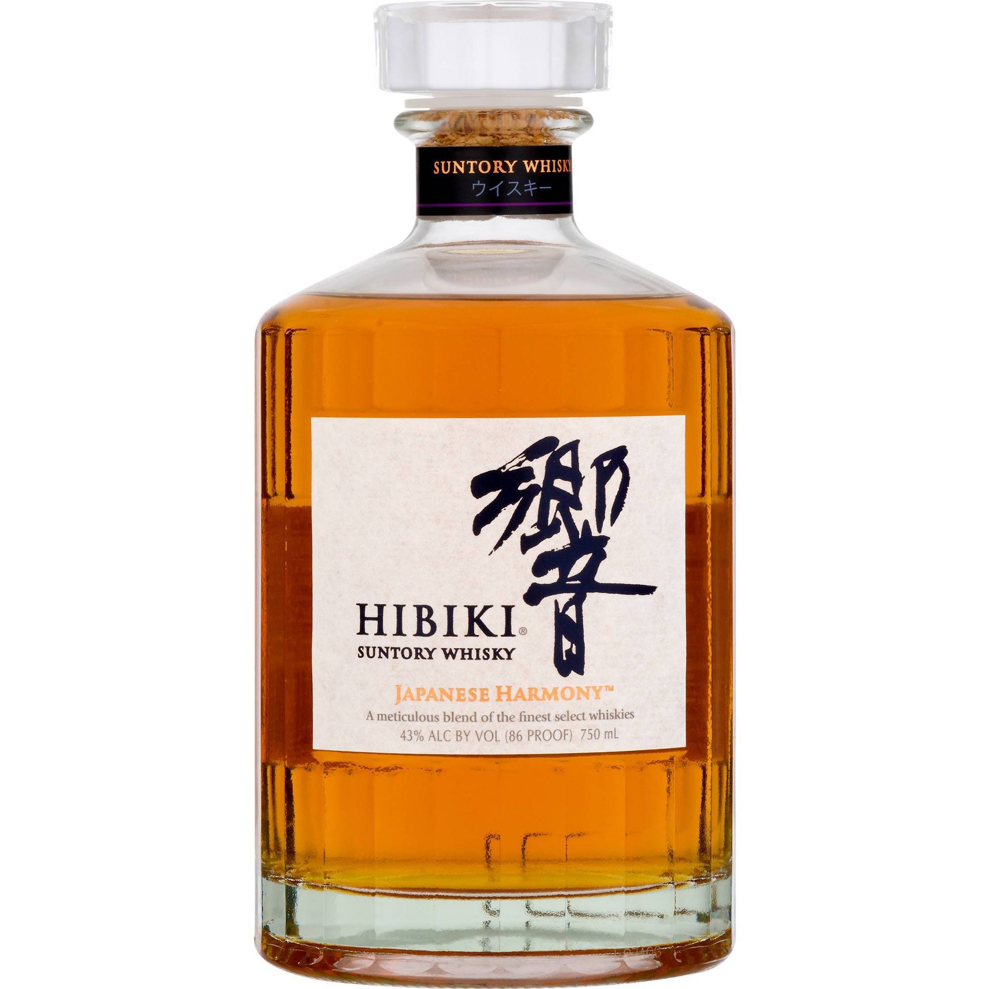Hibiki Japanese Harmony Suntory Whisky - 750 ml bottle