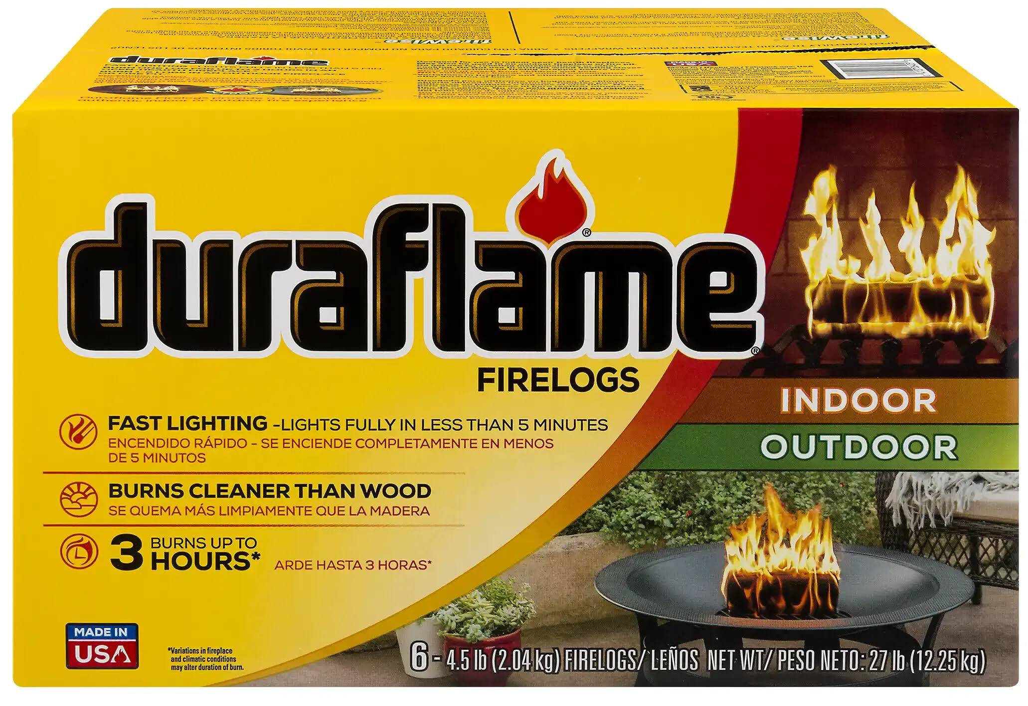 Duraflame Firelog 3 hr Burn Time - pack of 6 06405