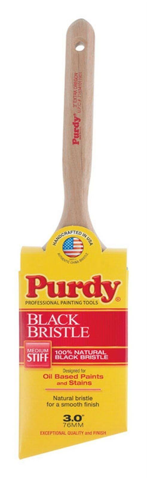 Purdy Black Bristle Series Angular Trim Paint Brush - 3"
