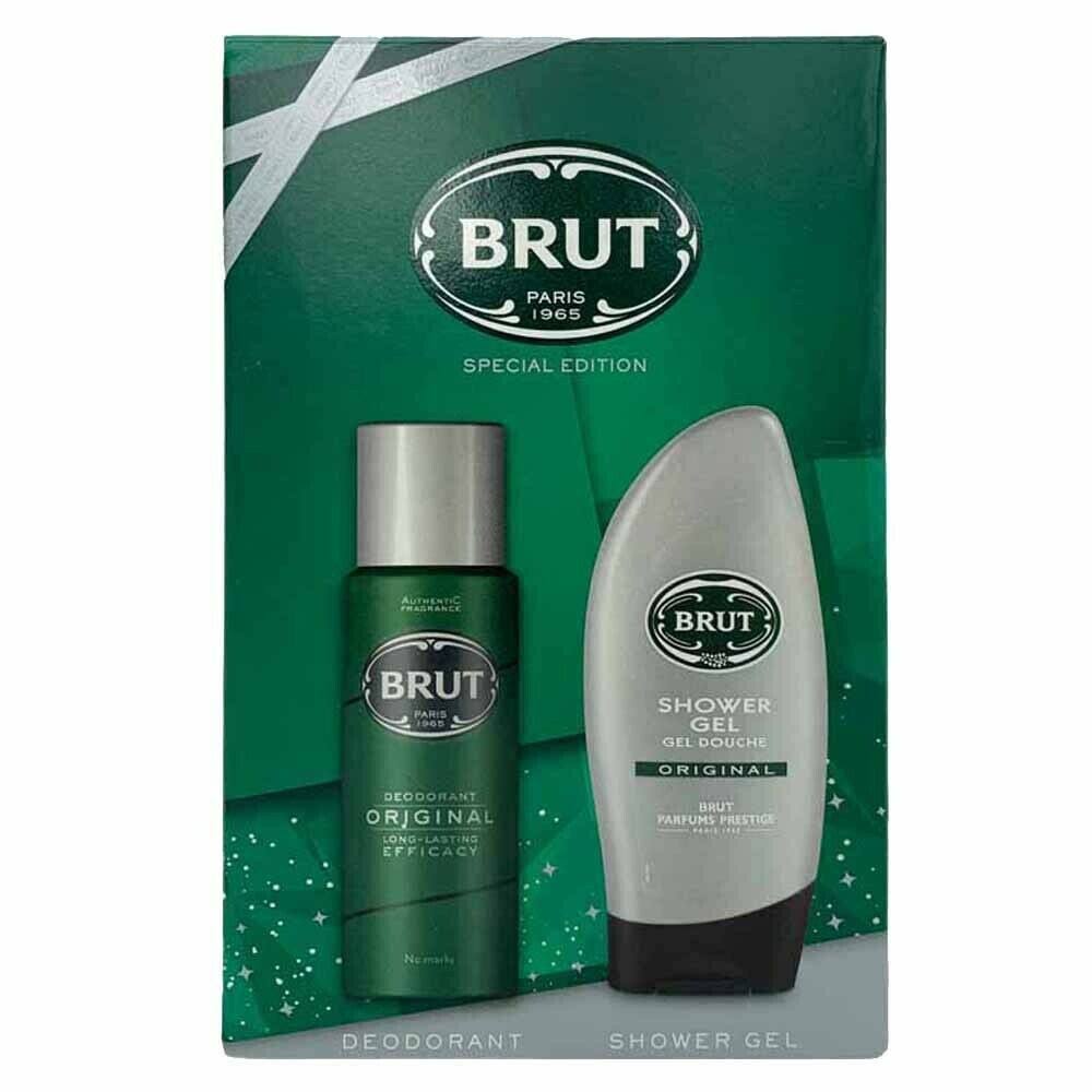Brut Gift Set for Men Shower Gel and Deodorant