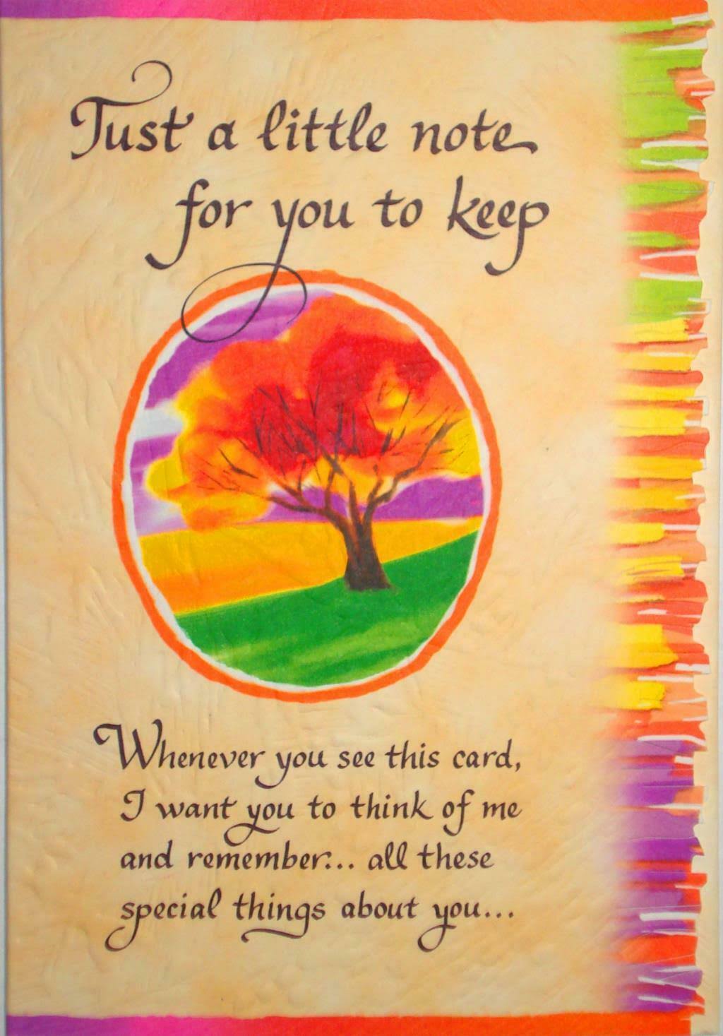 Blue Mountain Arts Sentimental Card: Someone Special -Just A Little Note for You