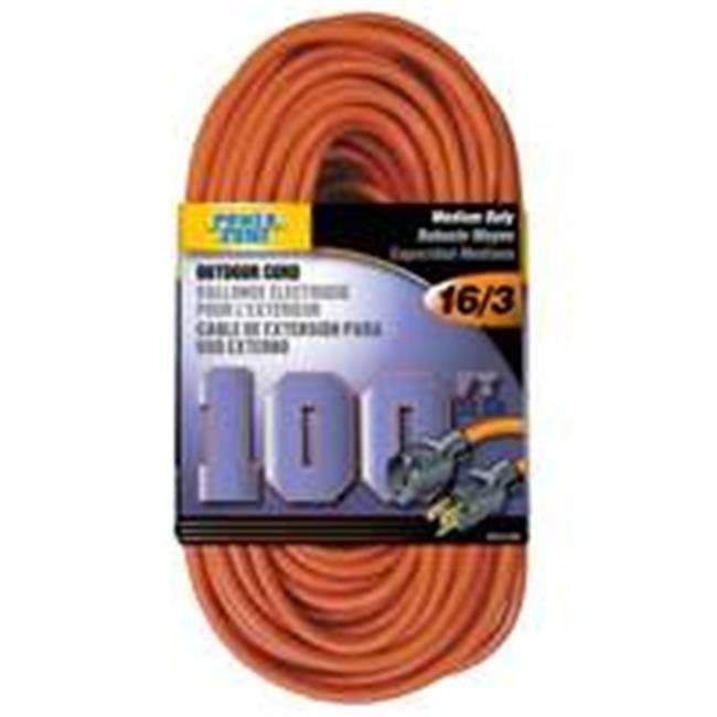 Power Zone Extension Cord - 100', Orange