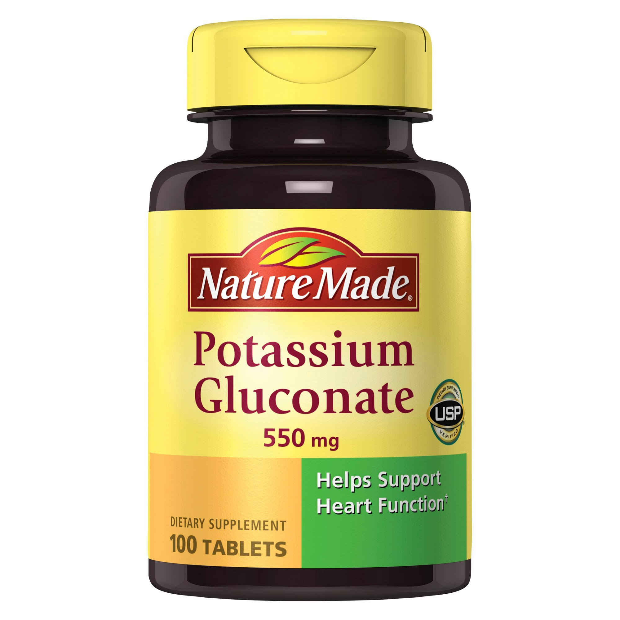 Nature Made Potassium Gluconate Dietary Supplement - 100 Tablets