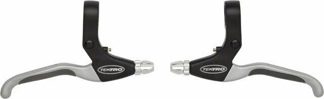 Tektro CL530-RS Linear Pull Brake Levers - Black and Silver