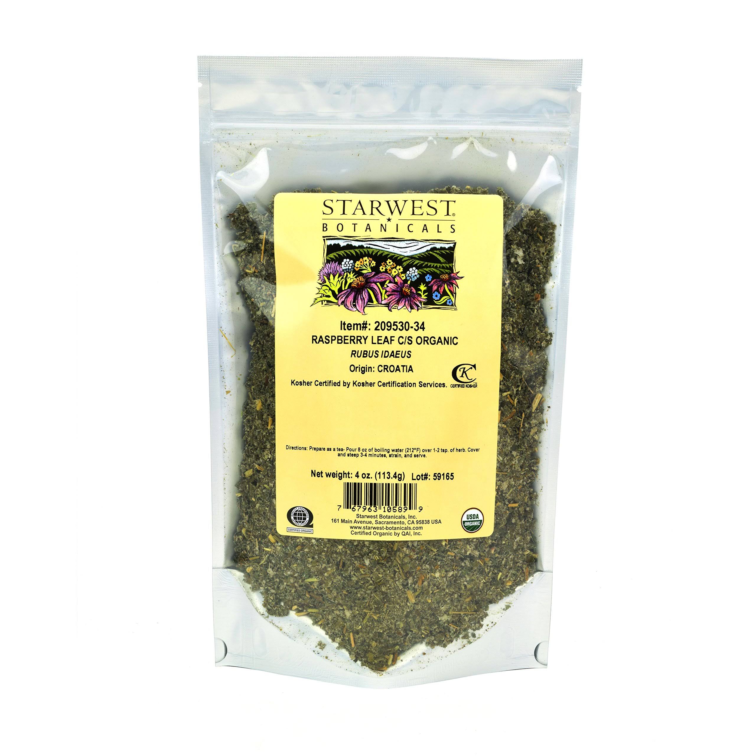 Starwest Botanicals Organic Red Raspberry Leaf Tea - 4oz