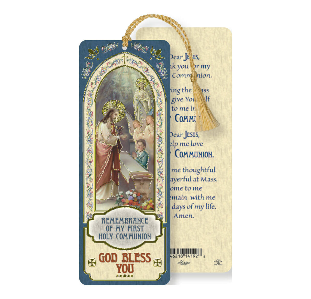 First Communion Boy Bookmark