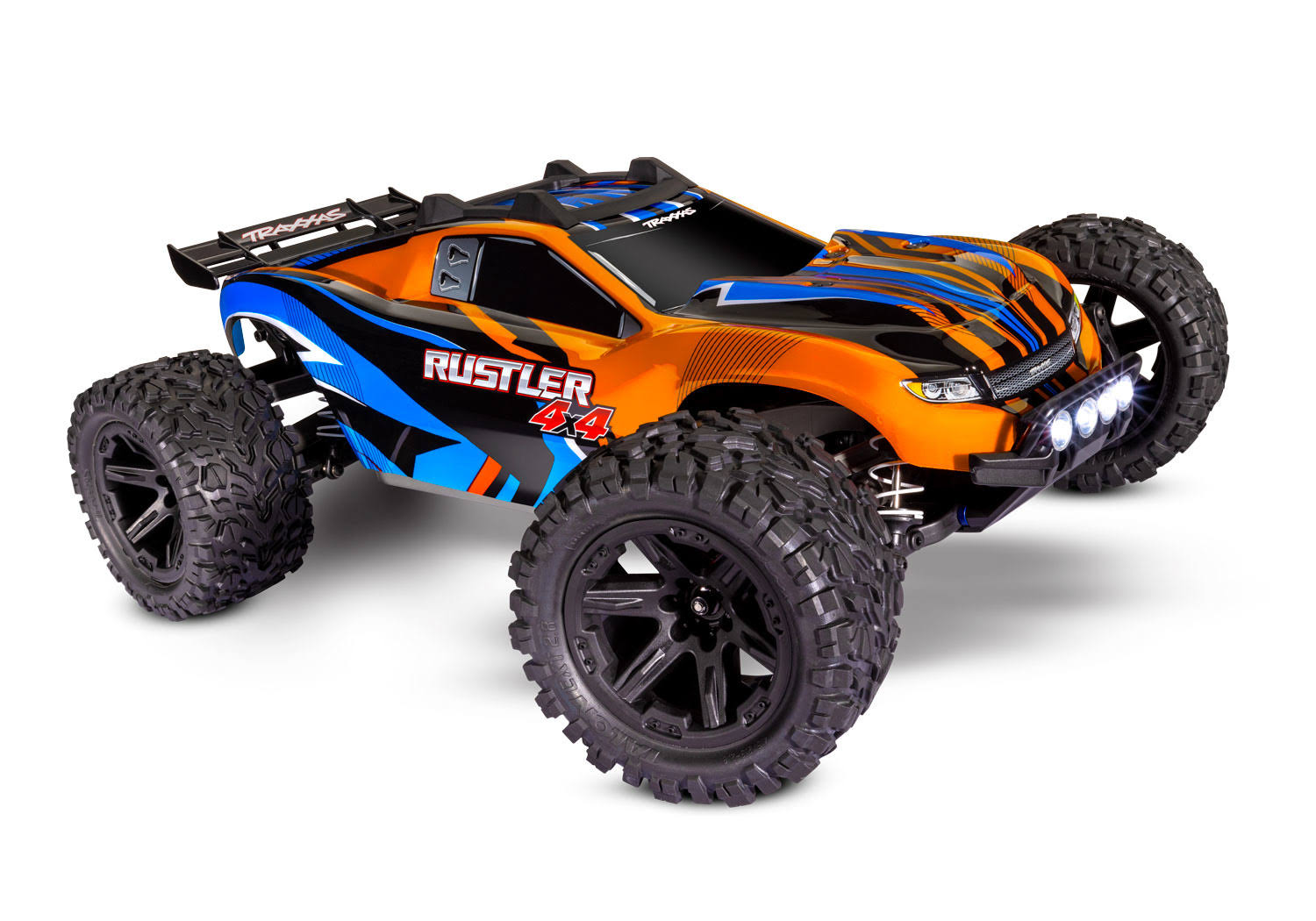 Traxxas Rustler 4x4 1/10 Stadium Truck RTR TQ - LED - with Battery & Charger (Orange)