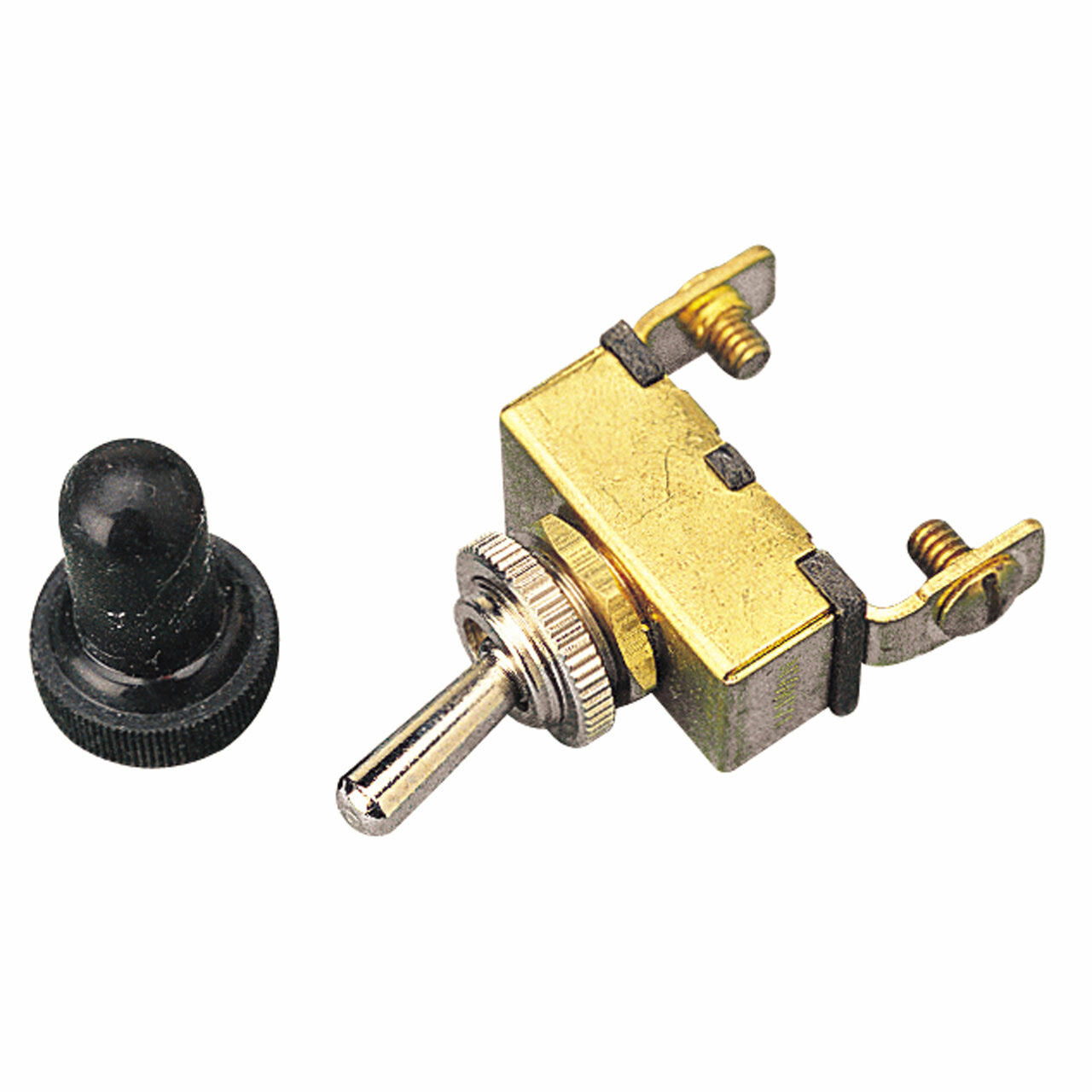 Sea Dog Toggle Switch - Brass, 15amp, 12v, SPST Circuit, On/Off