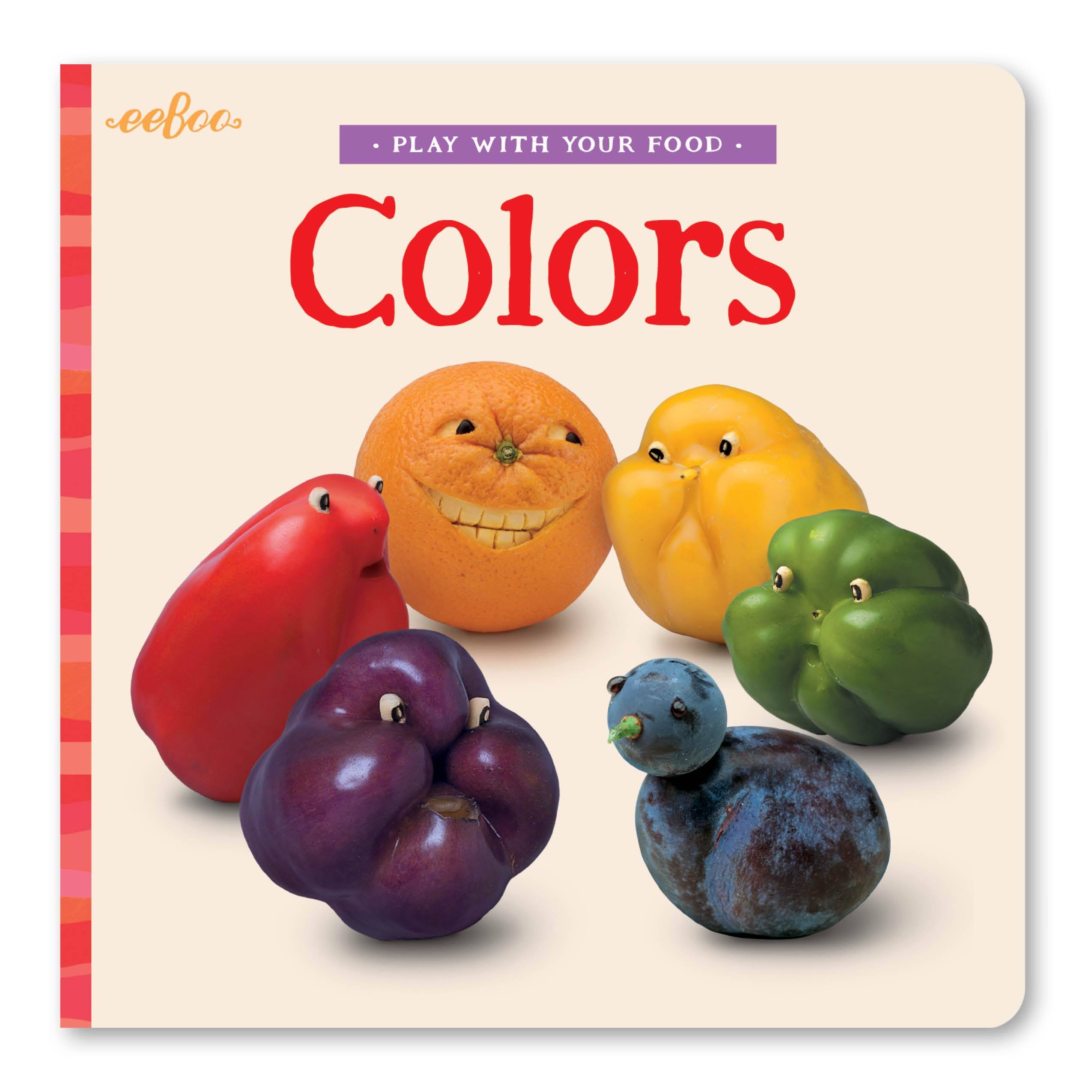 eeBoo | Board Book - Play with Your Food | Colors