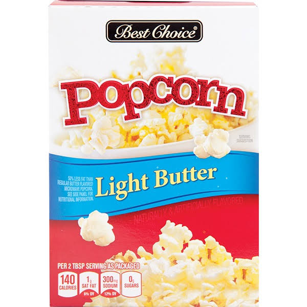 Best Choice Light Butter Microwave Popcorn - 2.90 oz