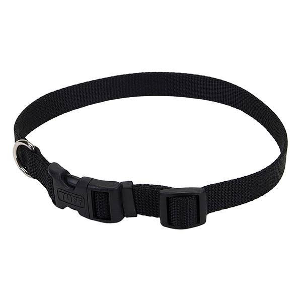 Coastal Pet Products Nylon Adjustable Dog Collar - Black, Small, 5/8" x 14"