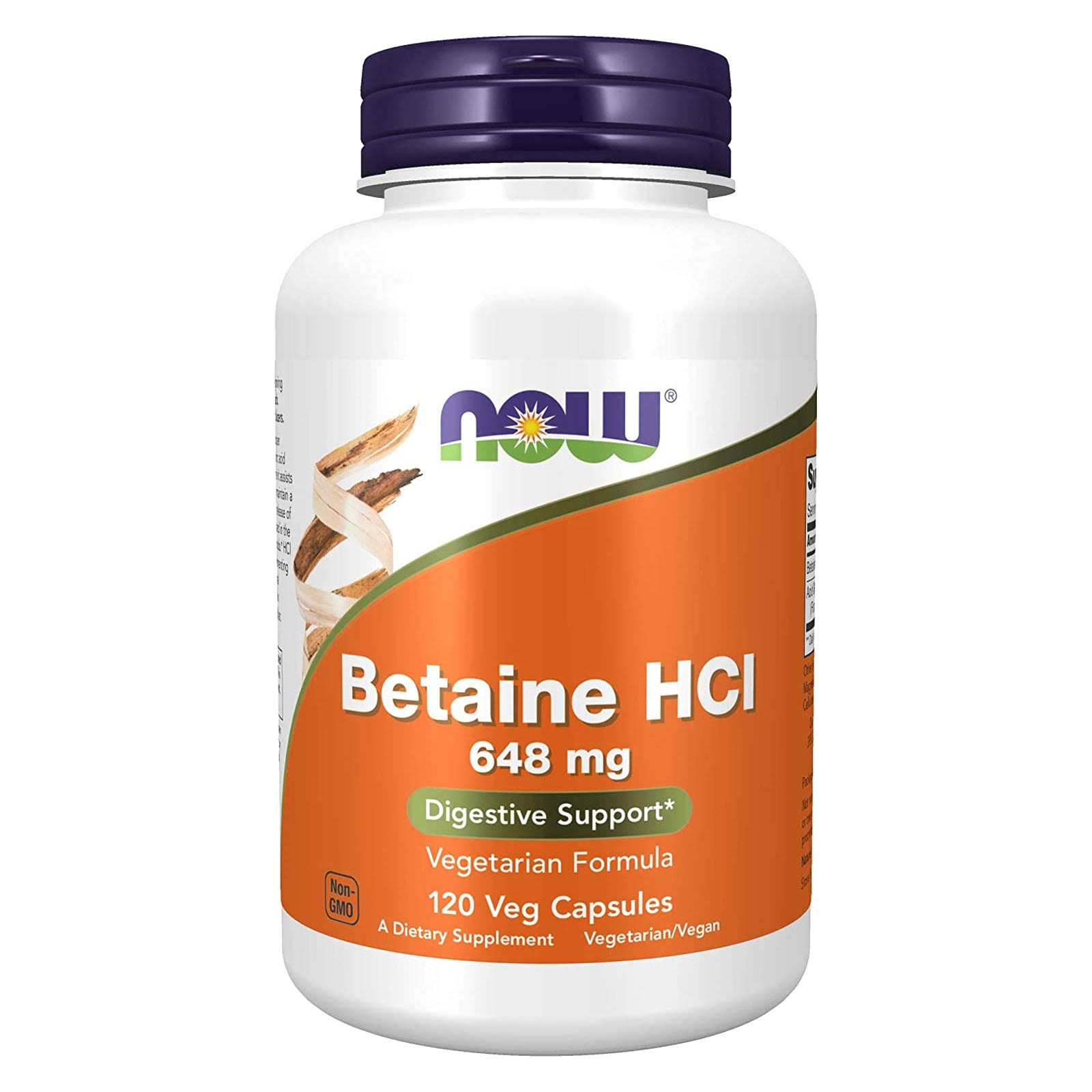 Now Foods Betaine HCl Digestive Enzyme - 120 Capsules