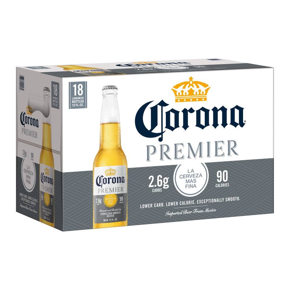 Corona Premier Beer - 18 pack, 12 fl oz bottles