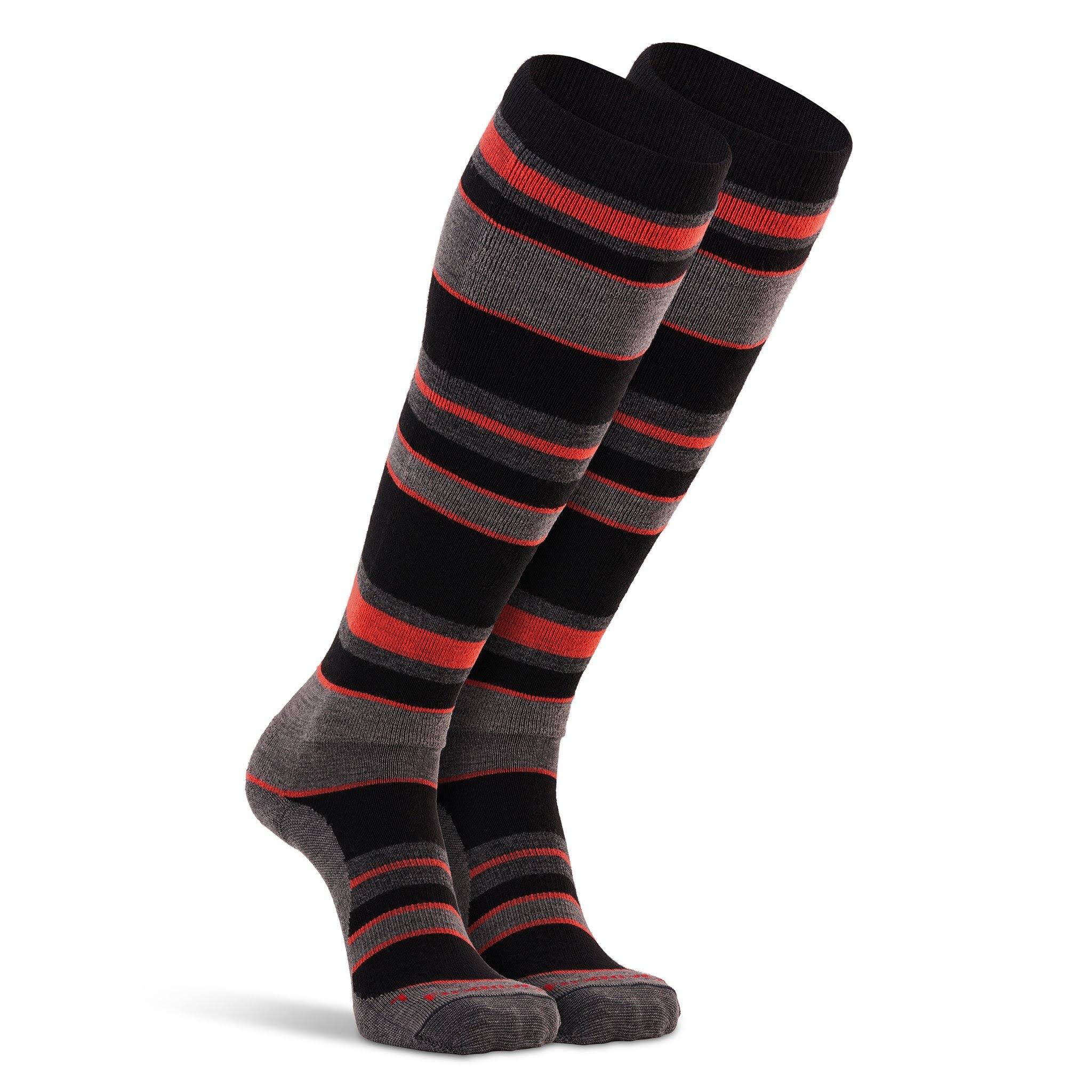 Lift Lightweight Over-the-Calf Sock - Fox River Socks Black/Orange / Large