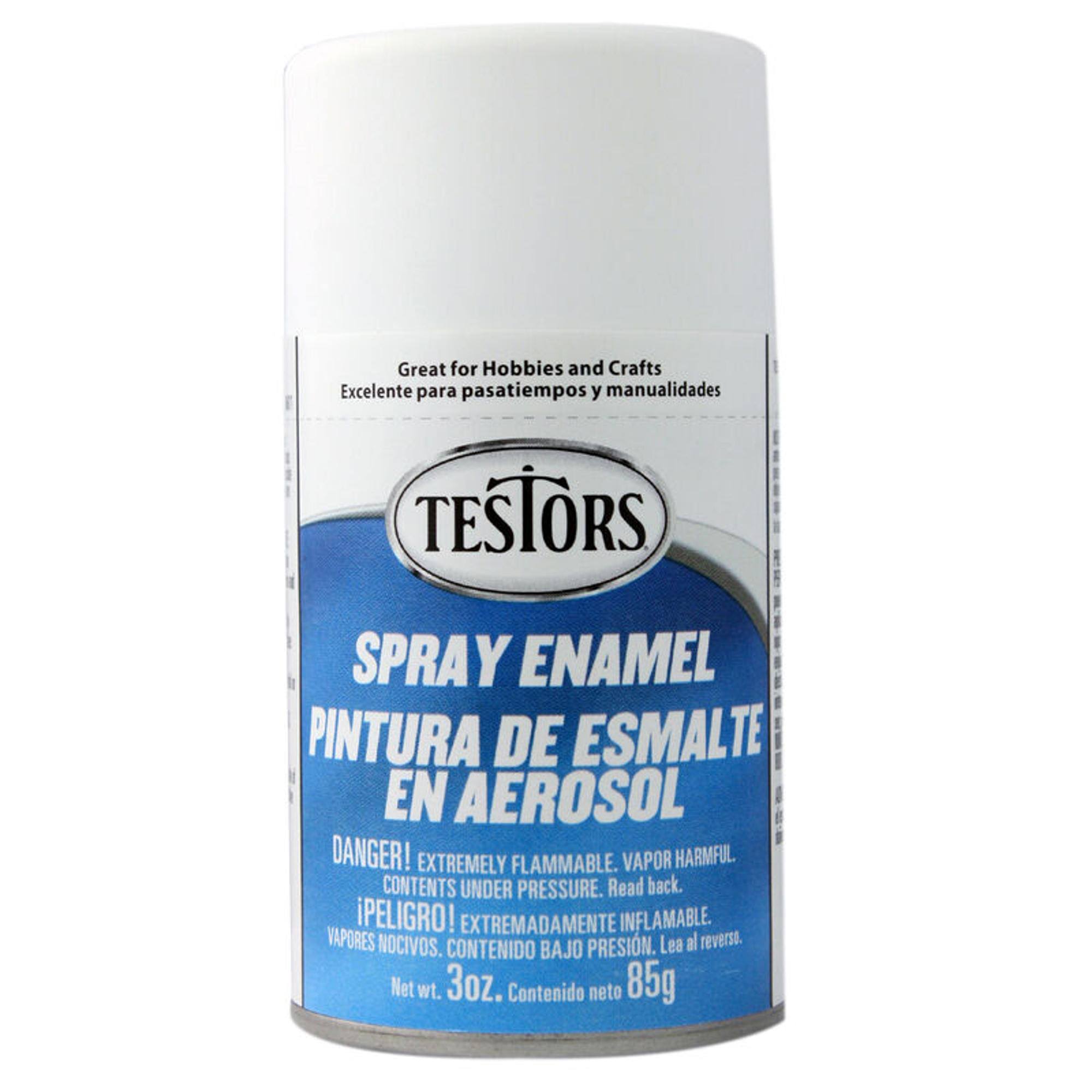 Testors Enamel Spray Paint - Flat - White 3 oz.