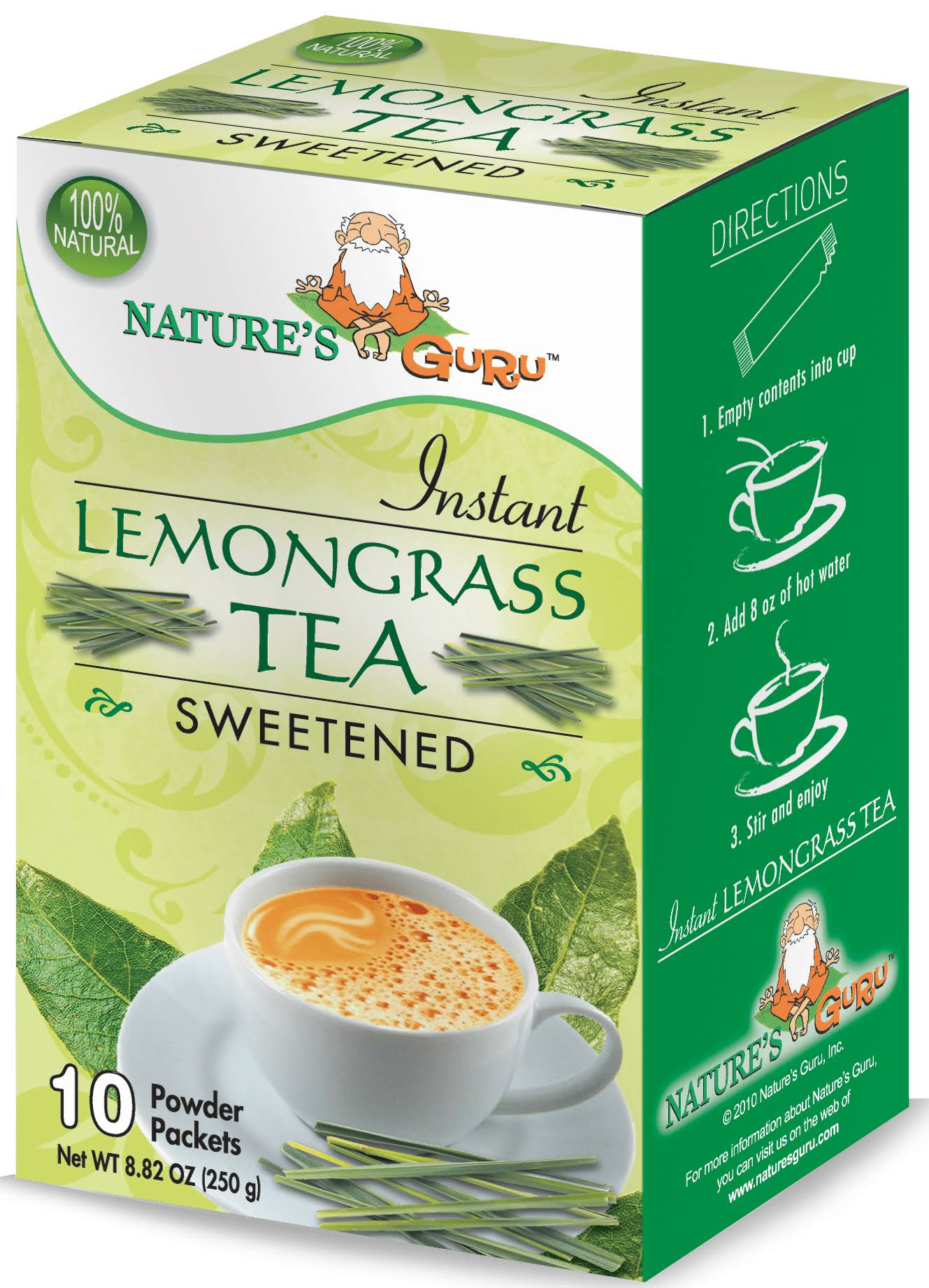Nature's Guru Instant Cardamon Chai Tea Drink Mix - 10ct, 8.82oz