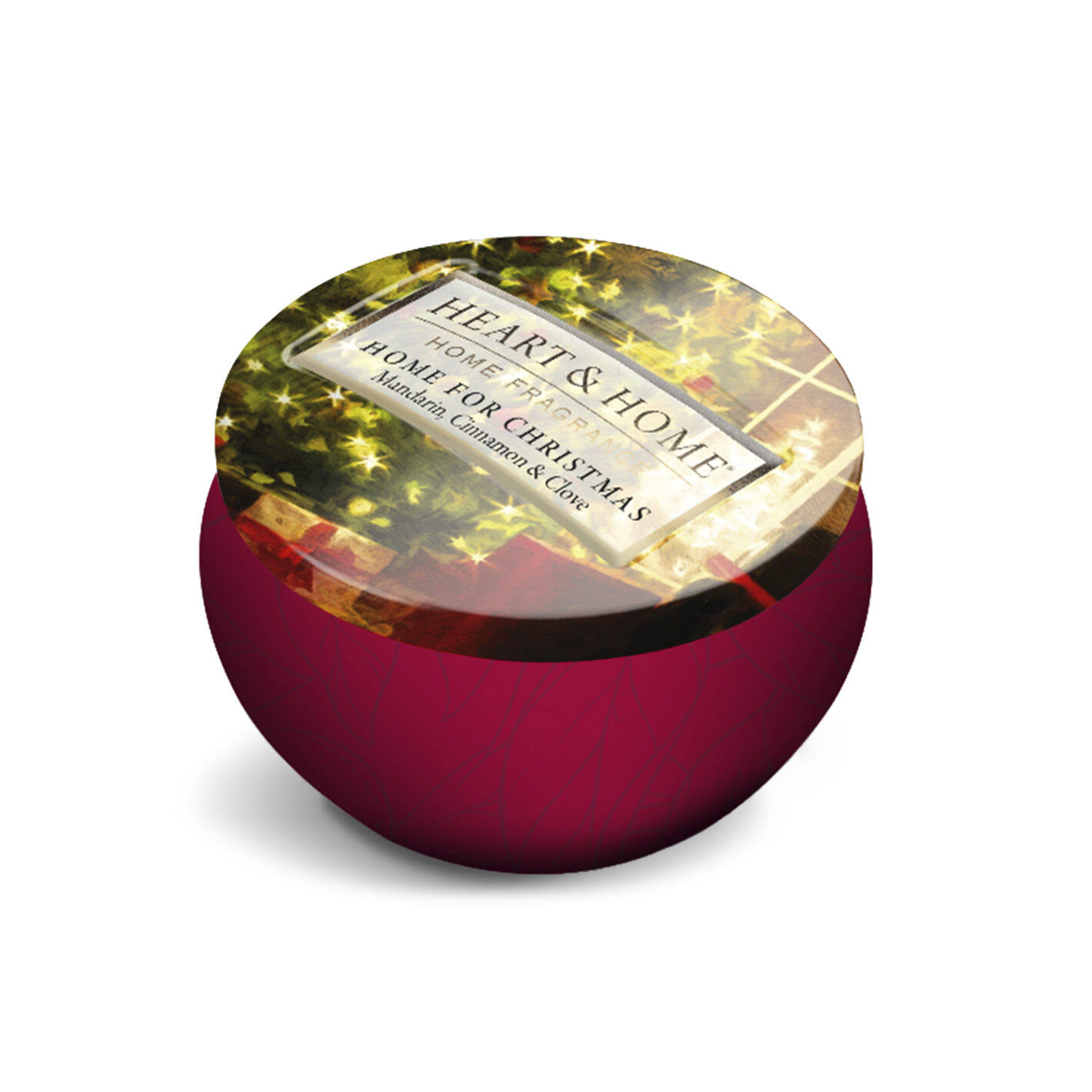 Heart & Home Candle in Tin Home for Christmas 125g